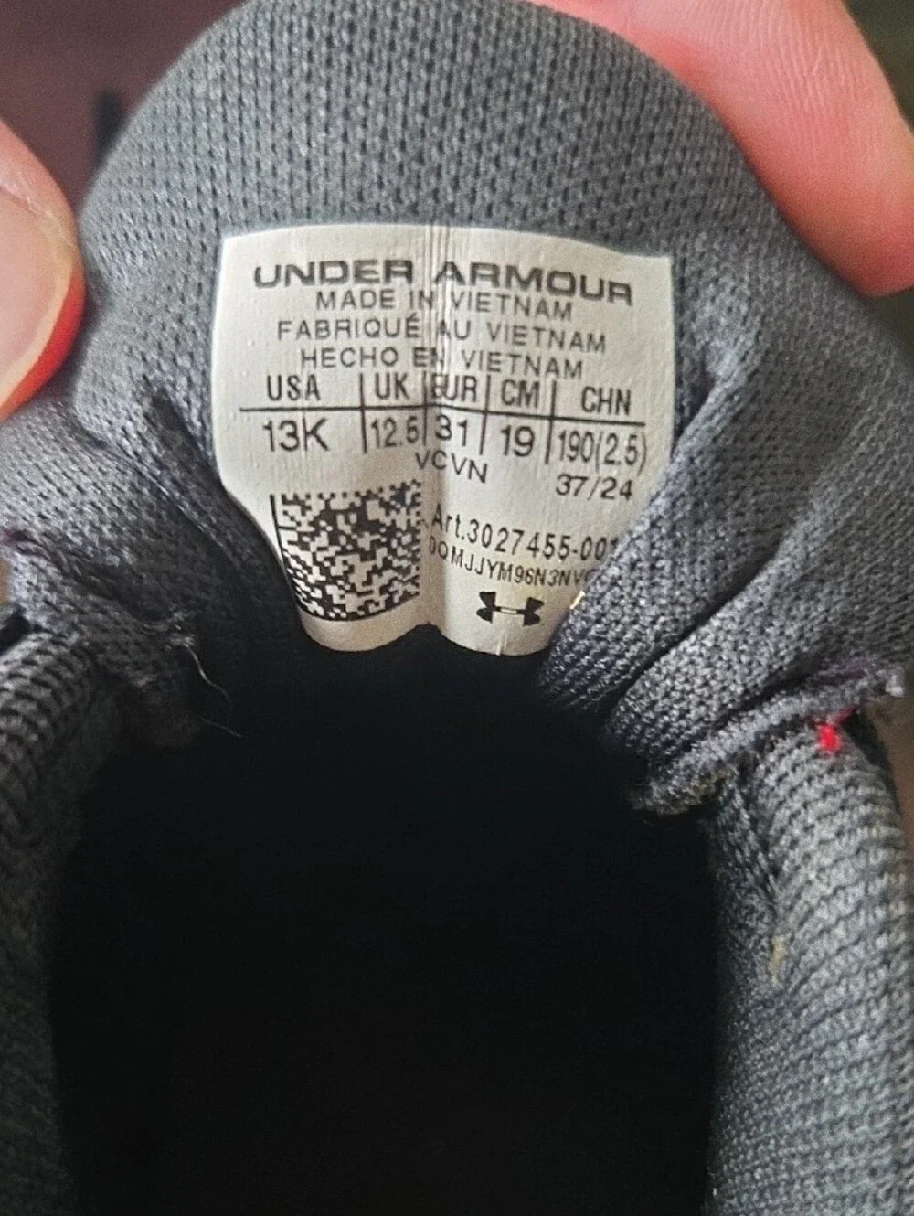 Under Armour Kids Black and White Soccer Cleats